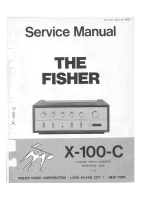 Fisher X-100-C - Service Manual 